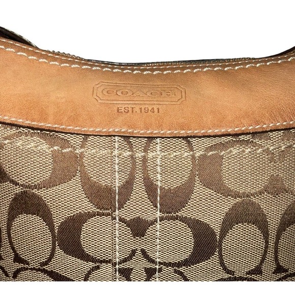 COACH SIGNATURE MONOGRAM FRONT POCKET CROSSBODY SHOULDER BAG - Picture 9 of 16